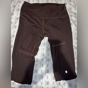 Lululemon Wonder Train Size 12 25” Leggings - Espresso
